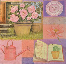 салфетка для декупажа, трехслойная, бумажная, 33х33 см., 1/4