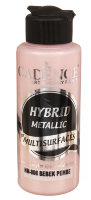 Краска  акриловая многоповерхностная гибридная  Cadence, 120 мл.,  цвет - светло-розовый  (металлик)  