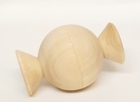 Елочная игрушка "Конфетка -карамелька деревянная"     