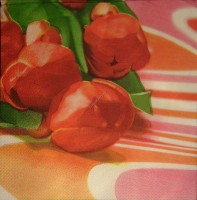 салфетка для декупажа, трехслойная, бумажная, 33х33 см., 1/4