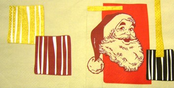 салфетка для декупажа, трехслойная, бумажная, 33х33 см., 1/2
