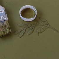 Меловая краска Fractal Paint, «Спелая олива», 100 мл.