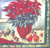 салфетка для декупажа, трехслойная, бумажная, 33 х 33 см., 1/4 (Германия)      