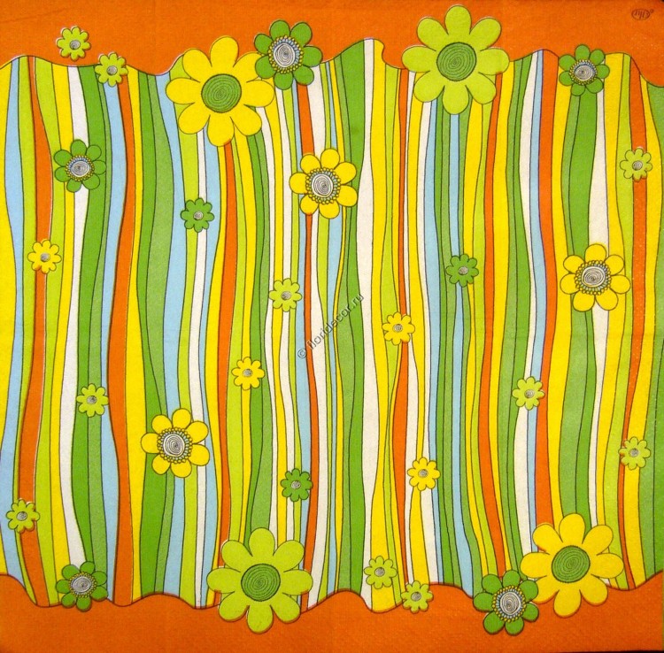 салфетка для декупажа, трехслойная, бумажная, 21х21 см., 1/1