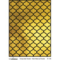 Трансфер  Cadence  по ткани  золото  "фон узор", размер 29,7 х 42 см.  