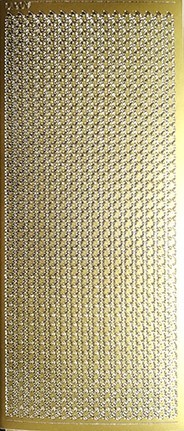 Объемные наклейки "Бордюр из ромашек" 16 полос, цвет - золото