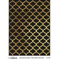 Трансфер  Cadence  по ткани  золото  "фон узор", размер 29,7 х 42 см.   