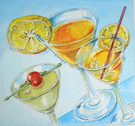 салфетка для декупажа, трехслойная, бумажная, 33х33 см., 1/4 