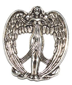 Декоративный элемент "Ангел", цвет - серебро  