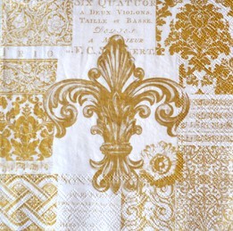 салфетка для декупажа, трехслойная, бумажная, 33х33 см., 1/4