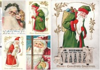 Рисовая бумага для декупажа "Рождественские открытки №14", A3, 25г/м        