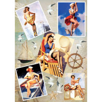 Рисовая бумага CraftPremier. Плотность - 20 гр/кв.м. Размер 21 х 30 см.   