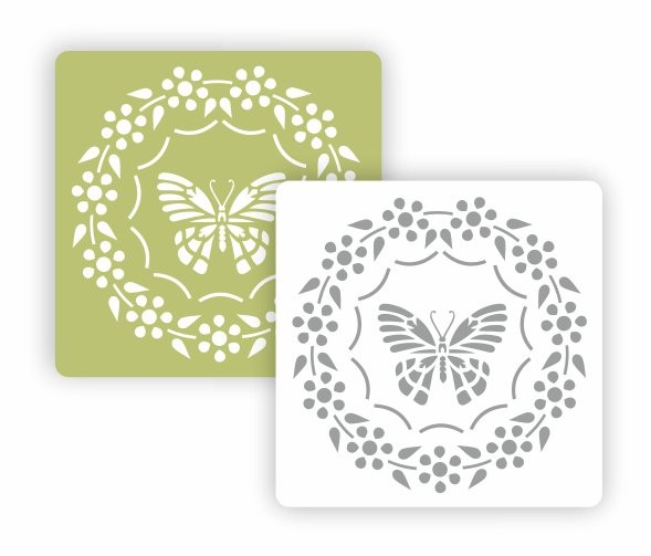 Трафарет Event Design "Флора - модули", 15 х 15 см.  