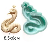Силиконовый молд "Змея в короне,  большой"       