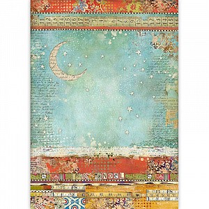 Рисовая бумага Stamperia, 20 гр/кв.м. "ЛУНА", Размер A3,  29,7 см. х 42 см.  