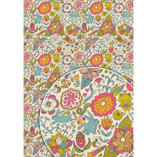Рисовая бумага CraftPremier. Плотность - 20 гр/кв.м. Размер 28 х 38 см.    