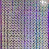 Объемные наклейки "Узор с фиолетовым глиттером", цвет - золото с фиолетовым глиттером, 16 полос   