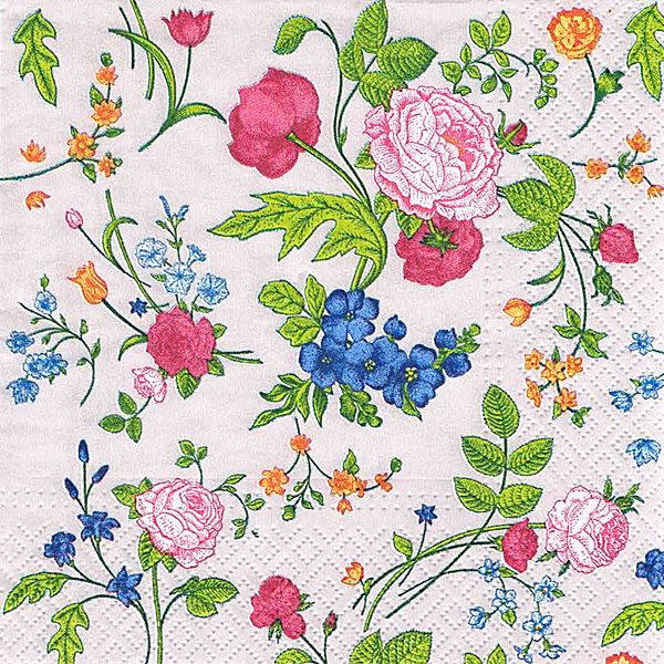 салфетка для декупажа, трехслойная, бумажная, 33х33 см., 1/4  