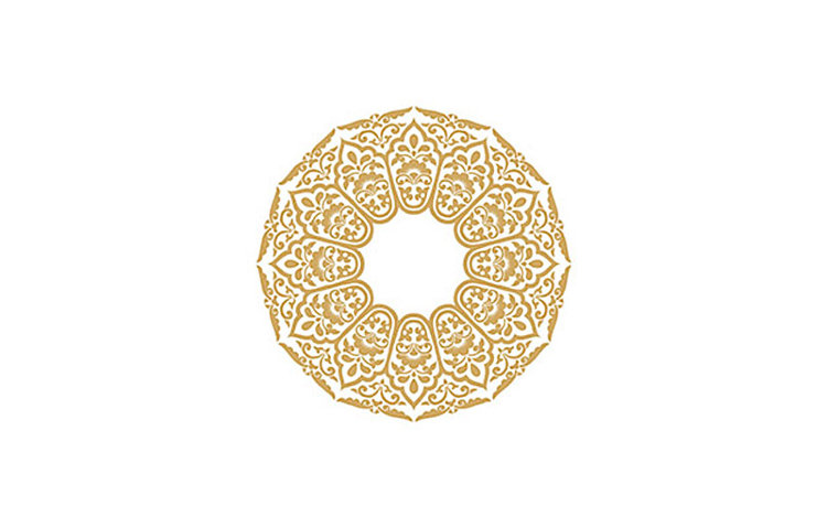 Трансфер - натирка декоративный  "Турецкая салфетка'', цвет - золото, размер - 17 х 25 см.   