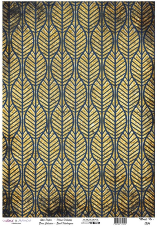 Рисовая бумага Cadence, 20 гр/кв.м. , Размер  30 х 41 см.        