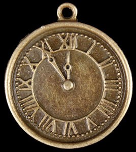 Накладка  "Часы с римскими цифрами", цвет - бронза  
