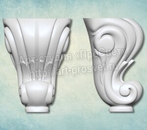 Комплект молдов 3D "Ножка" (XS)