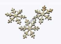 Деревянные фигурки "Снежинка"