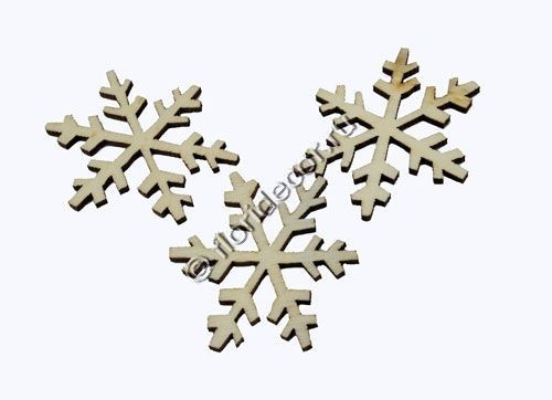 Деревянные фигурки "Снежинка"