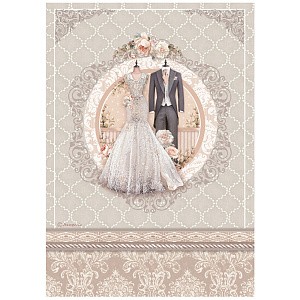 Рисовая бумага Stamperia, "YOU AND ME WEDDING DRESS"   