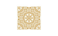 Трансфер - натирка декоративный  "Ажурная салфетка'', цвет - золото, размер - 17 х 25 см.     