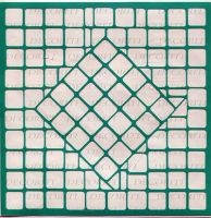 Трафарет на клеевой основе многоразовый №0659, 20 х 20 см.   