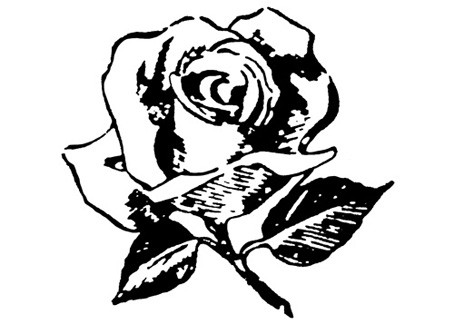 силиконовый штамп "Роза"