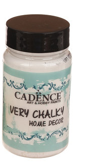 Меловая краска Cadence Very Chalky Home Decor, 90 мл., цвет - антикварный белый 