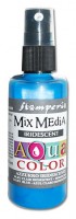 Краска - спрей "Aquacolor Spray " с переливчатым эффектом для техники "Mix Media", 60 мл. цвет -светло-синий перламутр 