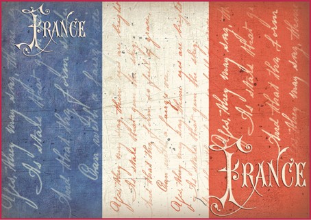 Рисовая бумага Stamperia, "Флаг Франции"