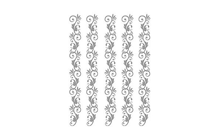 Трансфер - натирка декоративный  ''Горошек'', цвет - серебро, размер - 17 х 25 см.   