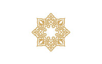 Трансфер - натирка декоративный  "Ажурный восьмиугольник'', цвет - золото, размер - 17 х 25 см.    