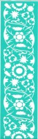 Трафарет на клеевой основе многоразовый №0779, 8 х 30 см.  