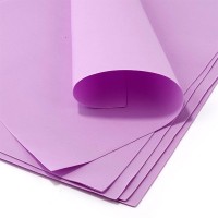 Фоамиран (пластичная замша), цвет - светло-лиловый