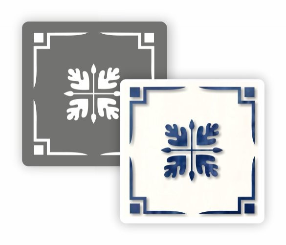 Трафарет Event Design "Плитка Азулежу", 15 х 15 см.  