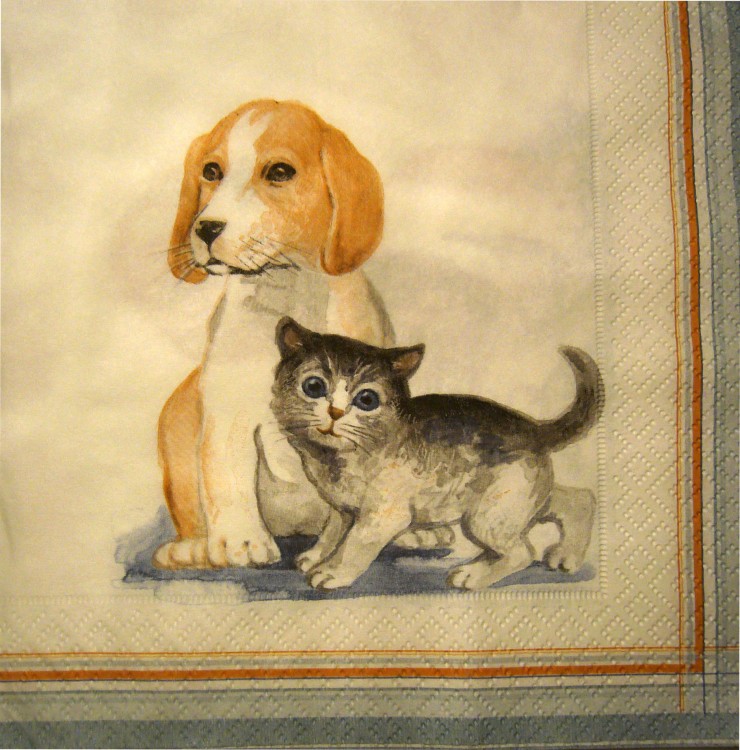 салфетка для декупажа, трехслойная, бумажная, 33х33 см., 1/4