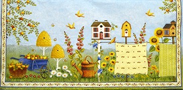 салфетка для декупажа, трехслойная, бумажная, 33х33 см., 1/2