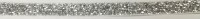  Лента бархатная голографическая, цвет - серебро, 10 мм, 1 м.  