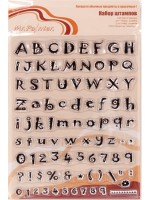 Набор акриловых штампов "Латинский алфавит" 