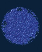 Микробисер, цвет "Синий, прозрачный"
