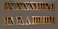 Комплект римских цифр для циферблата малый №12