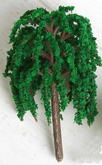 Мини-дерево "ива плакучая", высота - 10 см. 