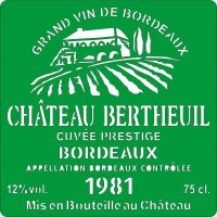 Трафарет на клеевой основе многоразовый "Chateau Bertheuil", 15 х 15 см.  