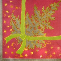 салфетка для декупажа, трехслойная, бумажная, 33х33 см., 1/4 