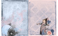 Рисовая бумага для декупажа "Алиса в стране чудес №5, винтажный блокнот" "Craft Premier", A4, 25г/м  